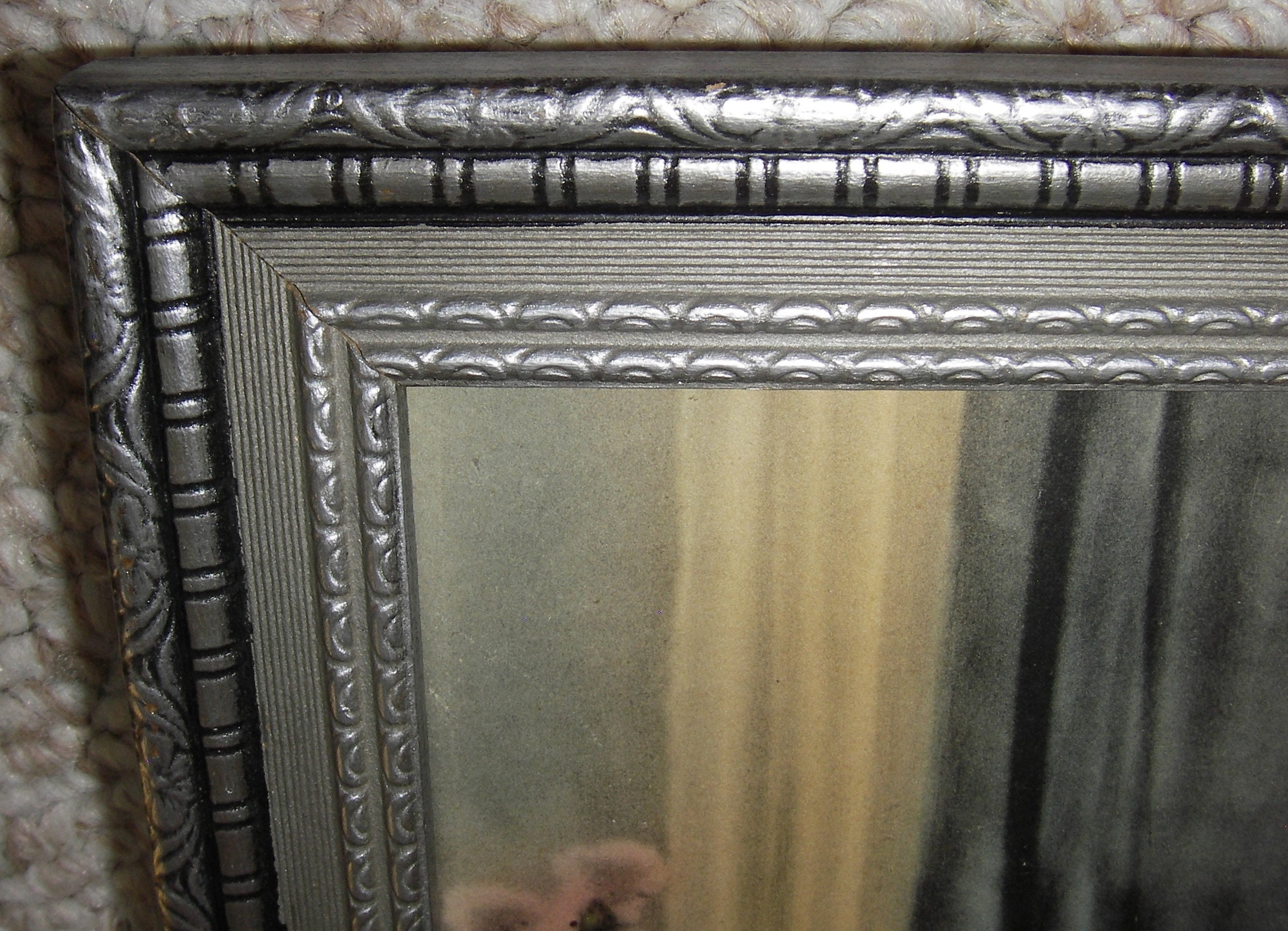 Antique Art Deco Print With Elegant Mother and Child in Vintage Frame ...
