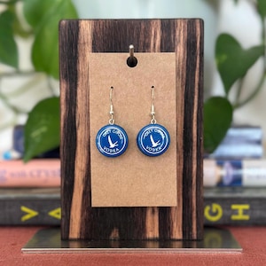 Grey Goose Vodka Bottle Cap Earrings