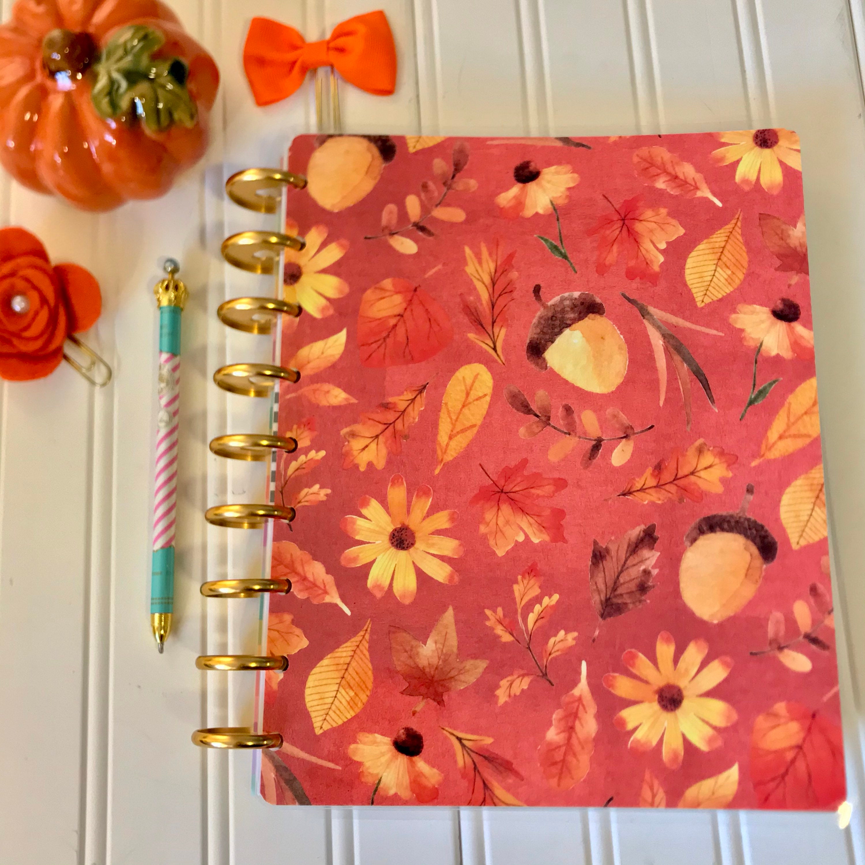 Happy Planner Fall Front Cover Mini Classic or Large Sizes. Etsy