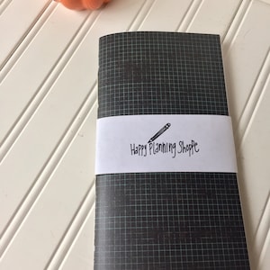 Midori/travelers notebook insert black and teal cover