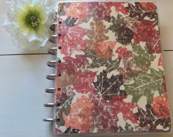 Happy Planner Cover | Fall | Leaf Paper | micro, mini, skinny mini, skinny classic, classic, large or A5, and personal size