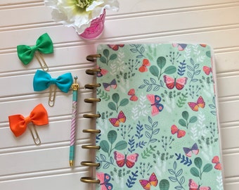 Happy Planner Cover or Planner Dashboard Floral Print with Butterflies