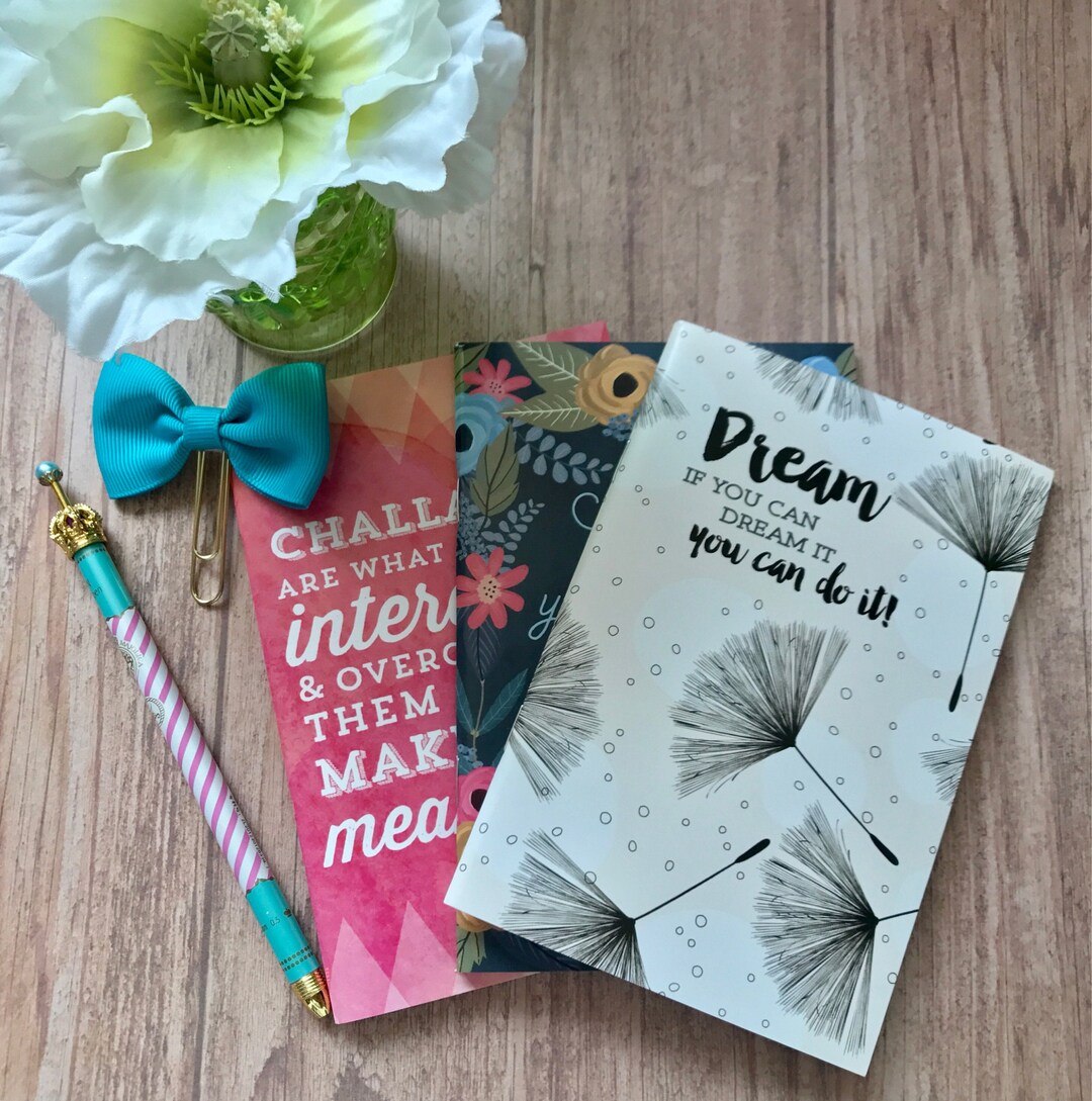 3 Pack Lined Paper Pocket Notebooks 4in X 6 40 Sheets in Each Etsy