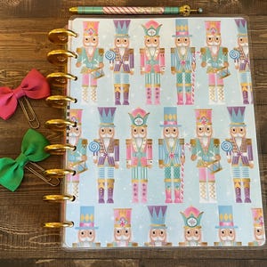 Happy Planner Colorful Nutcracker Pattern Planner Cover for mini, classic size happy planner or dashboard for personal or A5 sizes