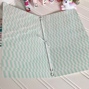 Paperdori, journal, midori, fauxdori travelers notebook cover. Durable laminated double-sided print paper with eyelets and elastic image 5