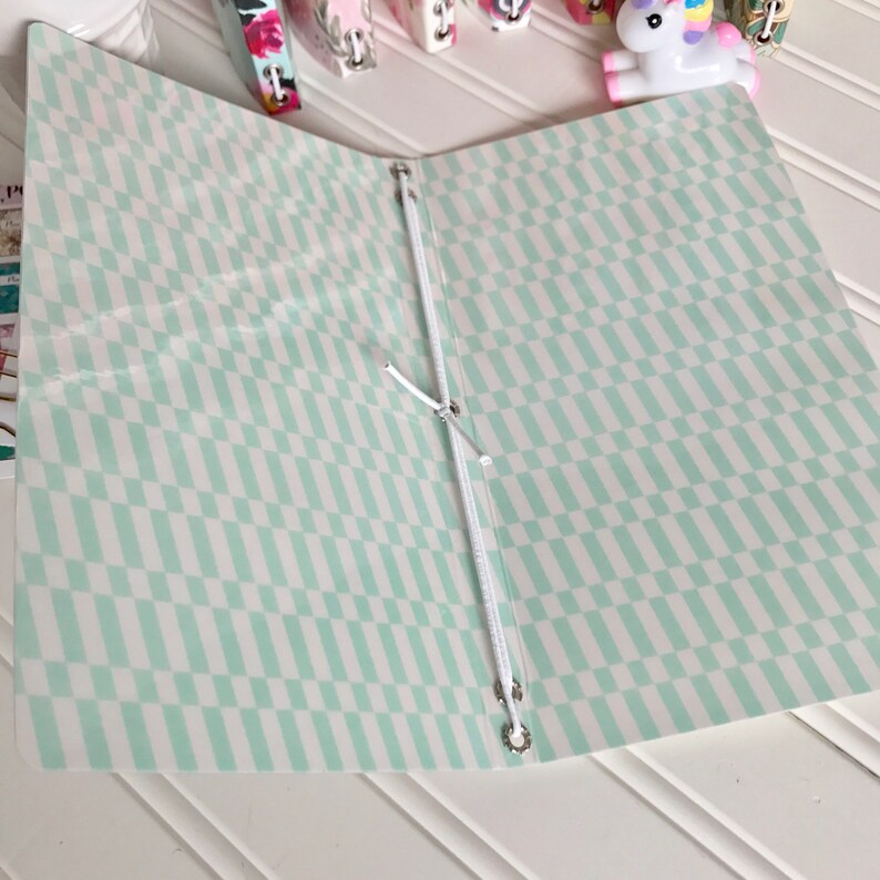 Paperdori, journal, midori, fauxdori travelers notebook cover. Durable laminated double-sided print paper with eyelets and elastic image 5