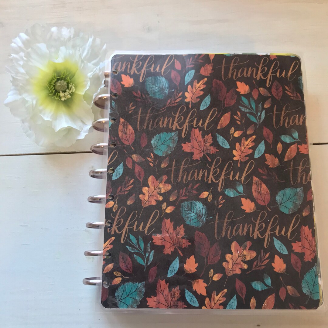 Fall Planner Cover: Thanksgiving Theme, Autumn Leaves - Etsy