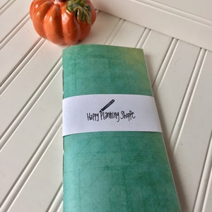 Midori/traveler notebook insert distressed turquoise it was diamond print