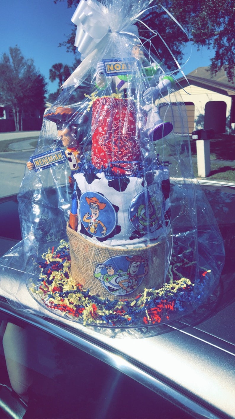 3 Tier Toy Story Diaper Cake Boy Diaper Cake/ Cowboy Diaper Etsy
