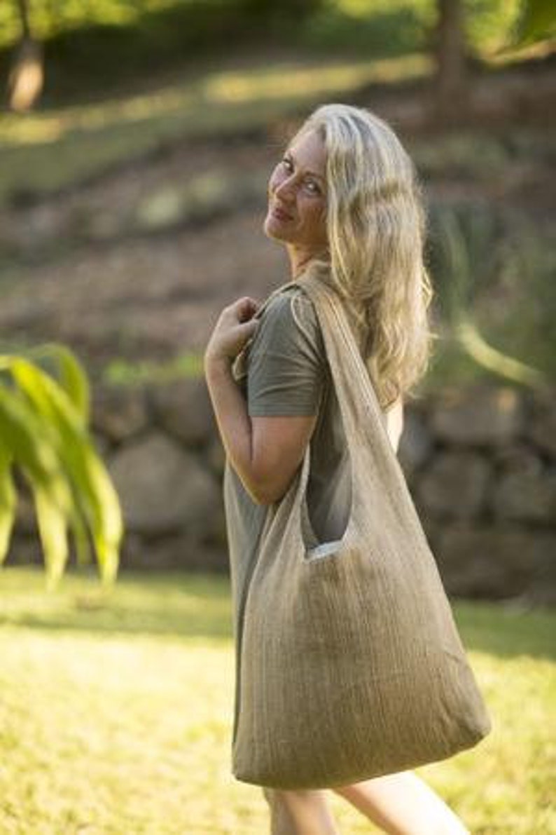 Nettle Fiber Grounding Sling Bag