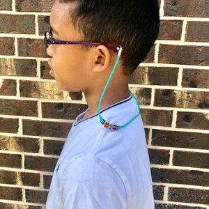 Personalized Kids Eyeglasses Sunglasses lanyards straps// Paracord Eyeglasses strap// Sunglasses strap// Custom Lanyards Eyeglasses lanyards afbeelding 4