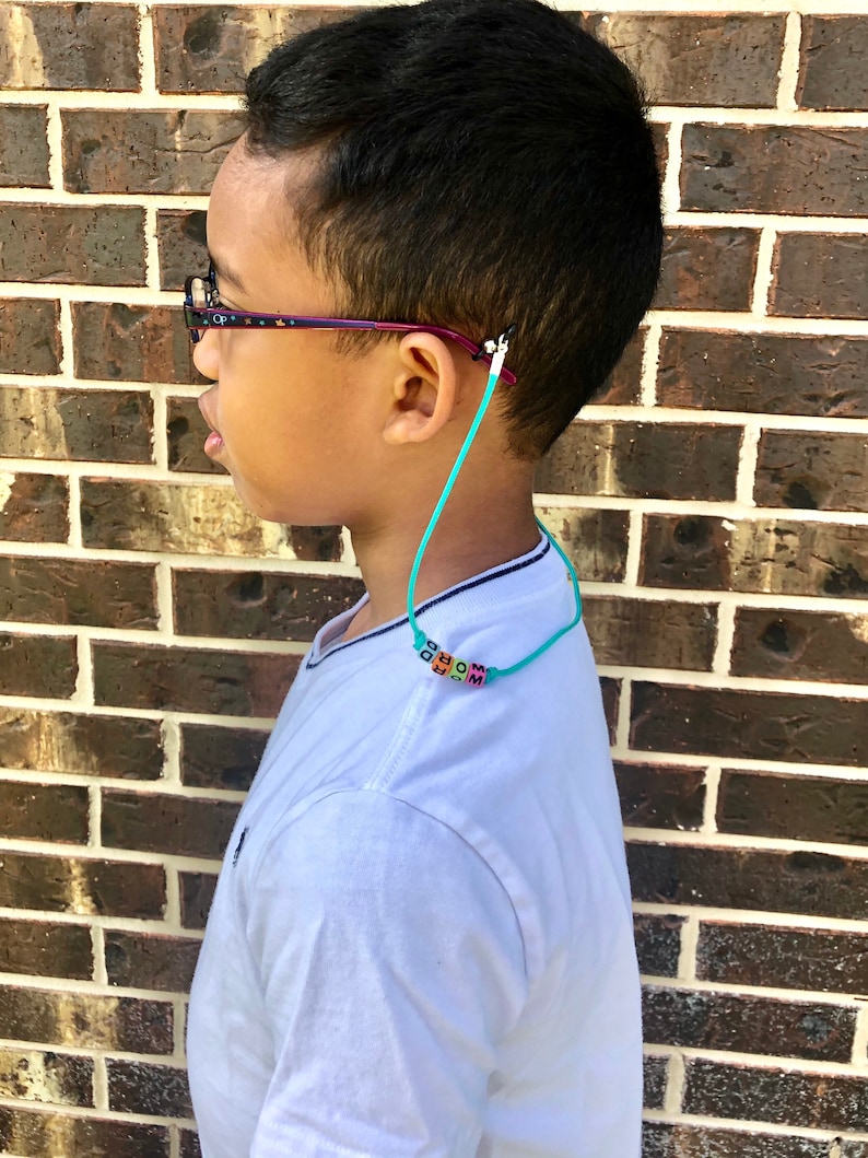 Personalized Kids Eyeglasses Sunglasses lanyards straps// Paracord Eyeglasses strap// Sunglasses strap// Custom Lanyards Eyeglasses lanyards afbeelding 4