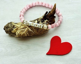 Word Affirmation bracelets// Cats Eye bracelets// Love Flow bracelet// Word Letter bracelet// Mantra bracelet