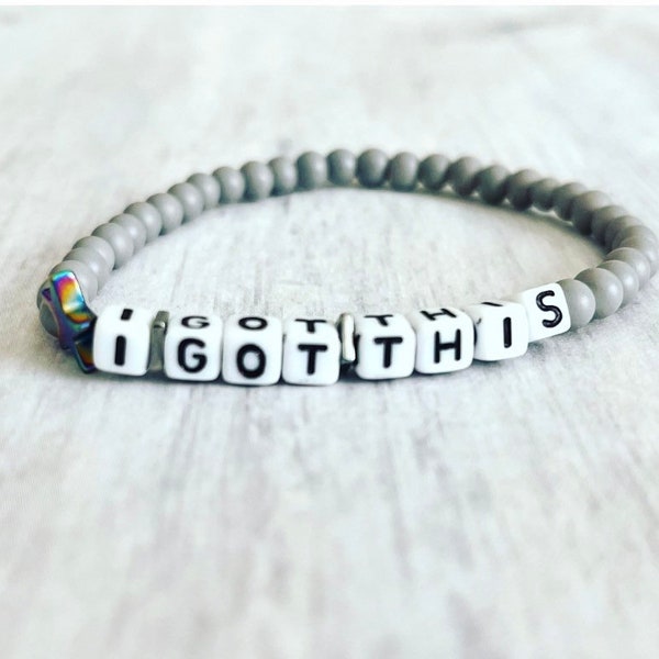 I Got This  Bracelet// Word Charm Bracelets // Affirmation Word Bracelets// Boss Babe Bracelets// Positive Affirmation Bracelets