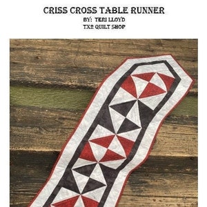 Pattern - Criss Cross Table Runner
