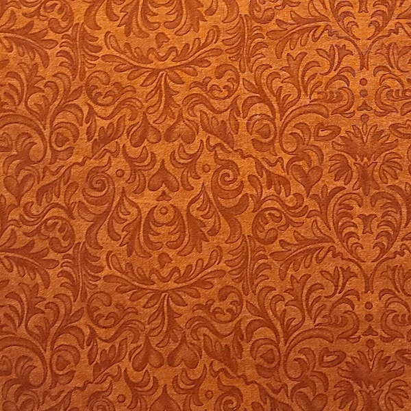 Turning Leaves by Holly Taylor for Moda Stock #6576 - Rust Tonal Leaf Print Fabric