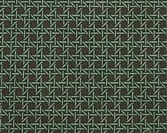 VIP Cranston Print Works - Black Fabric / Dark Green Pattern