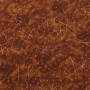 JoAnn Fabrics - Rust, Tan, Brown Tonal Fabric / Dark Brown and Cream Pattern