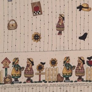 Peace Creek Collections by Linda Stubbs Fabrics by Spectrix-Single Border (~5&quot; from Selvage/~4-1/2&quot; Wide) Print (Parallel to Selvage) Fabric
