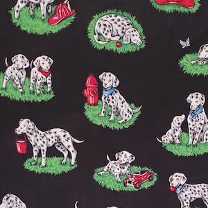 Cranston Print Works Company - Black Fabric / Dalmation Print