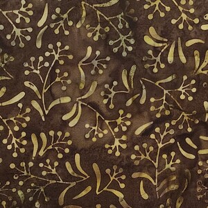 BATIK - Java Batiks MASB06-025 - Dark Brown Tonal Fabric / Tan Tonal ...