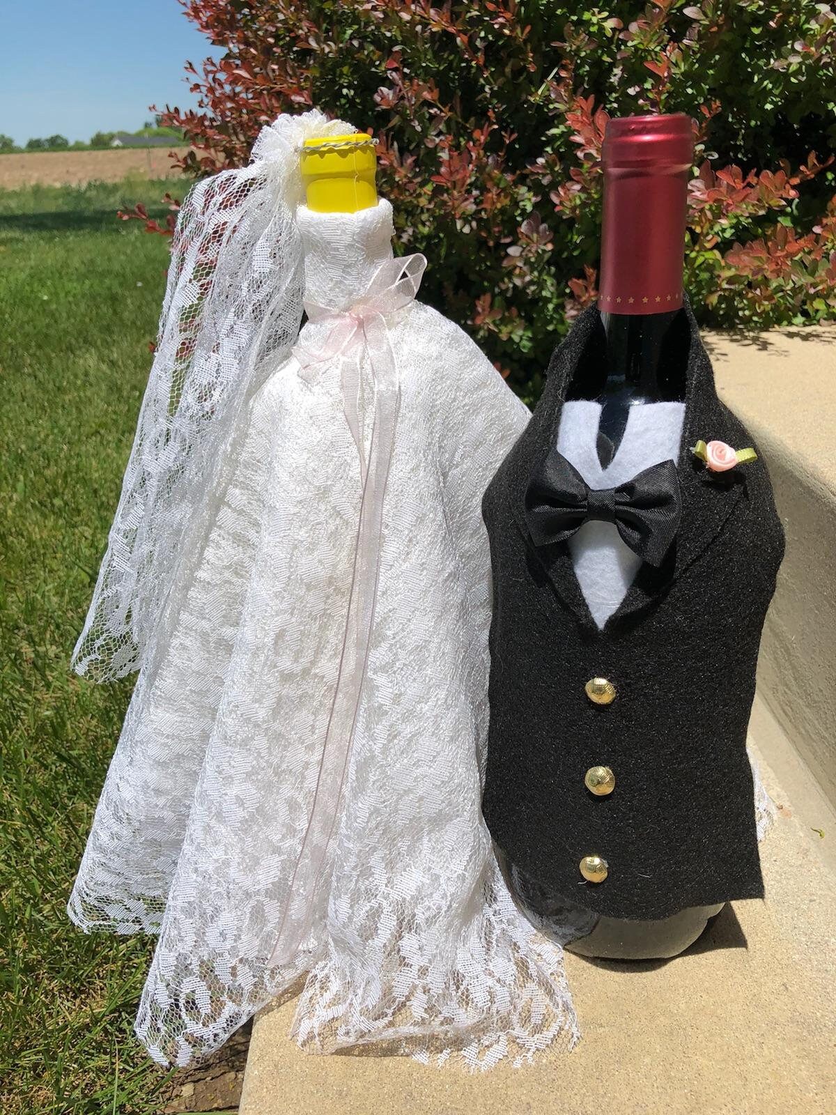 Wedding Wine Bottle Covers