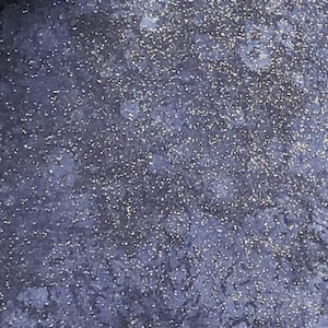 Dark Blue Tonal Fabric / Allover Gold Metallic &quot;Frost&quot; - Selvage to Selvage Print