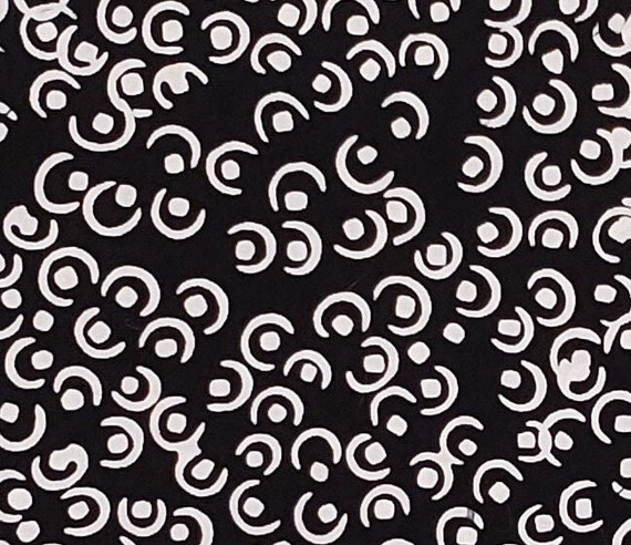 Black and white patterned fabric deals