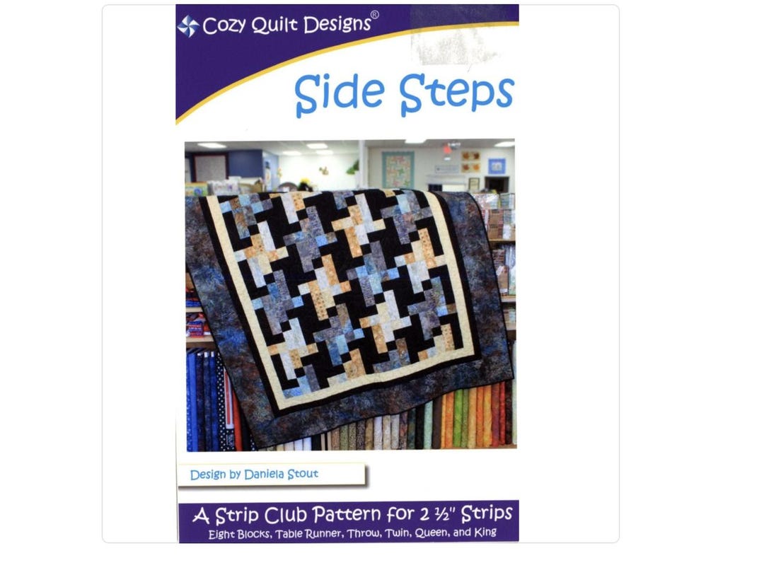 Side Steps Quilt Pattern by Daniela Stout for Cozy Quilt Designs ...