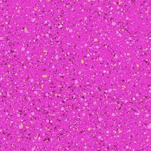 May include: A pink background with a speckled pattern of white and yellow dots.