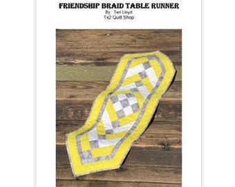 Digitaal patroon - tafelloper gevlochten vriendschap