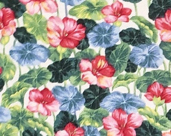 On Golden Pond #2373 by Ro Gregg Northcott Quest for a Cure - Pink, Blue and Green Floral Pattern Fabric