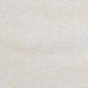 Fairy Frost for Michael Miller Fabrics - Pale Yellow Fabric with White &quot;Frost&quot; Leaf Pattern