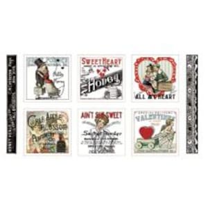 All My Heart by J. Wecker Frisch for Riley Blake Designs Fabric Panel ≈ 24&quot; x 43&quot;