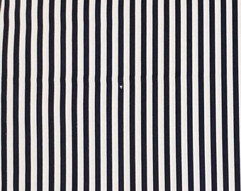 Dark Navy Stripe Fabric