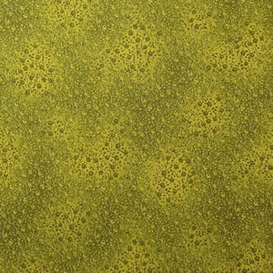 Fusions DY-4070-43 LEAF - Robert Kaufman Fabrics - Bright Yellow/Green Fabric / Tone-on-Tone Wild Rosebush Print