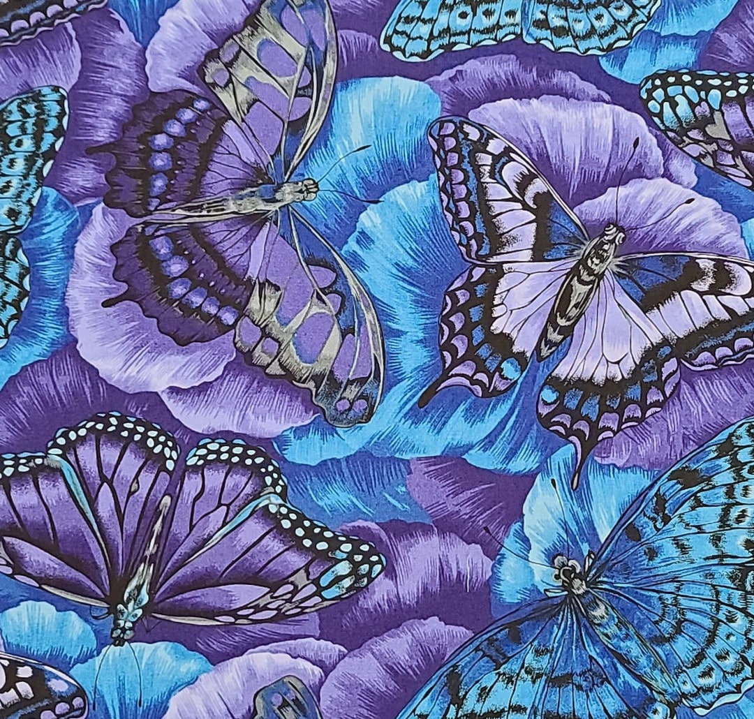 F553 Flutter Bright Designed by Fabric Freedom London England Etsy