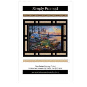 Simply Framed Panel Quilt Pattern by Pine Tree Country Quilts / Finished Size: 57&quot; x 48&quot;
