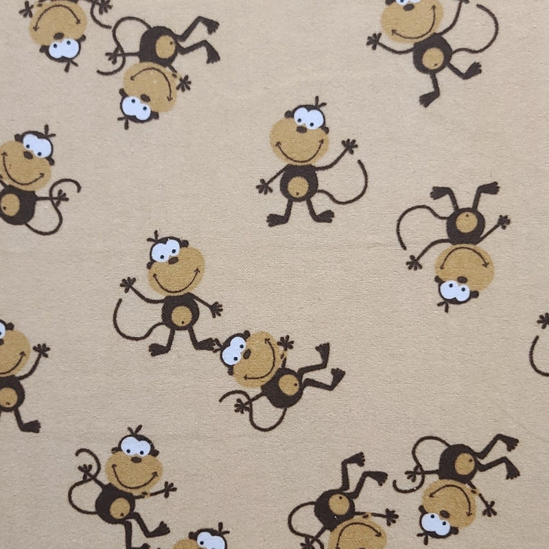 Monkey Flannel - Etsy