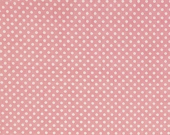 Pink Fabric with White Dots