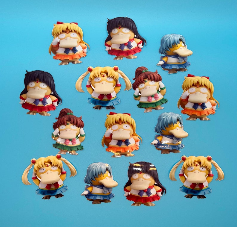 Sailor Moon PSYDUCK SENSHIS Stickers Permanent Vinyl - Etsy
