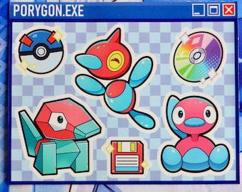 ポリゴンZヘッドビニールステッカー - Etsy 日本