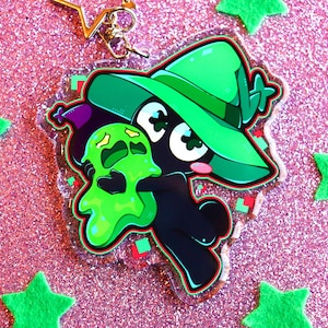 Breloque en acrylique Lonley Wizard et Goobert