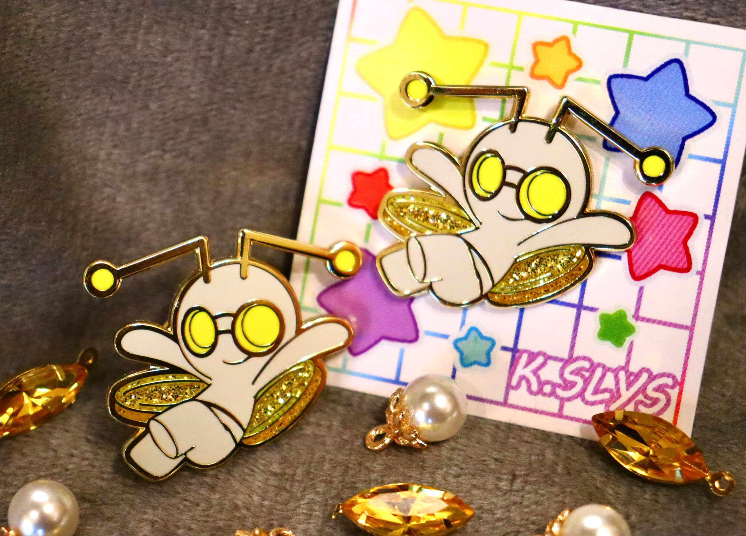 Gimmighoul Glitter Enamel Pins - Etsy