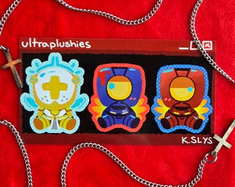 Ultraplushies mini sticker sheet
