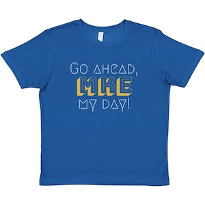 Vai avanti MKE My Day maglietta. T-shirt girocollo per bambini premium. Maglietta per bambini. Camicia Milwaukee. MKE. Milwaukee. Milwaukee Brewers.