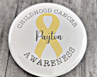 Childhood Cancer Awareness Button Pins - Foto Pins - Bulk Buttons - Personalisierte Pins - Fundraiser Buttons - Foto Pins