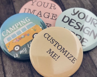 2,25 Zoll Benutzerdefinierte Button Pins - Foto Pins - Bulk Buttons - Personalisierte Pins - Werbeartikel - Geburtstag Button