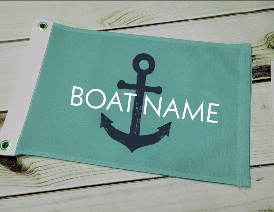Custom Boat Flag Pontoon Boat Flag 12x18 Flag With Etsy