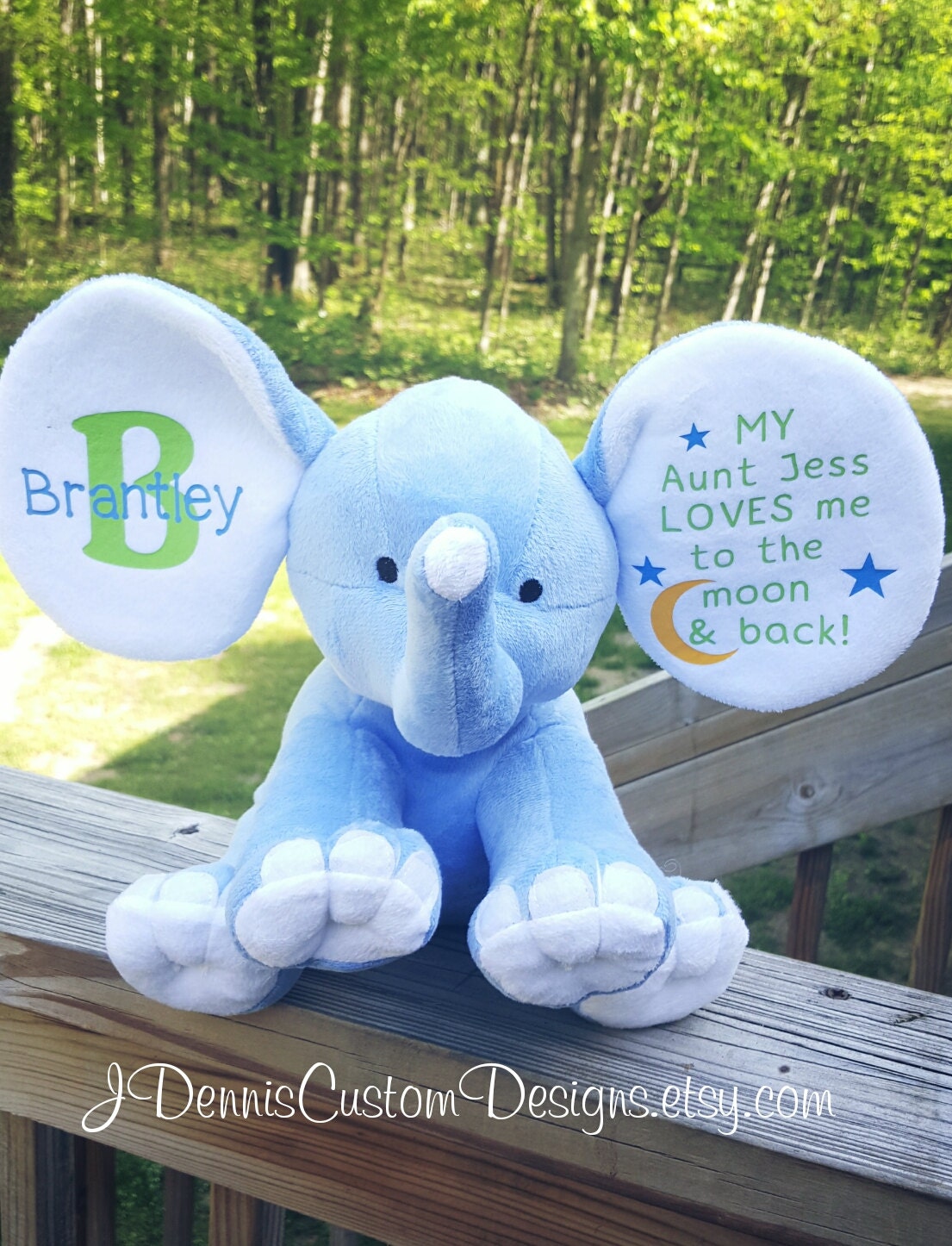 Personalized Baby Elephant Birth Announcement Gift New Etsy